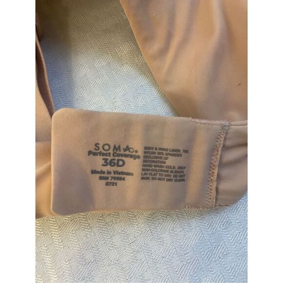 Soma 36D perfect coverage beige bra #79984 - Picture 3 of 3